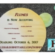 Flumes literary arts journal call for submissions