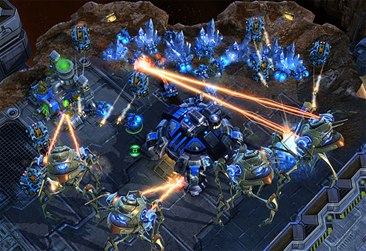 A screen shot of the game Starcraft II