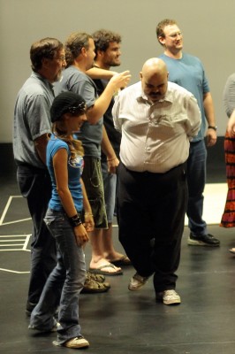 Some cast members rehearsing the play | Photo by Alexis Pack