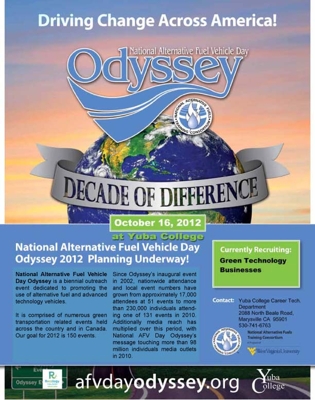 National Alternative Fuel Vehicle Day Odyssey poster