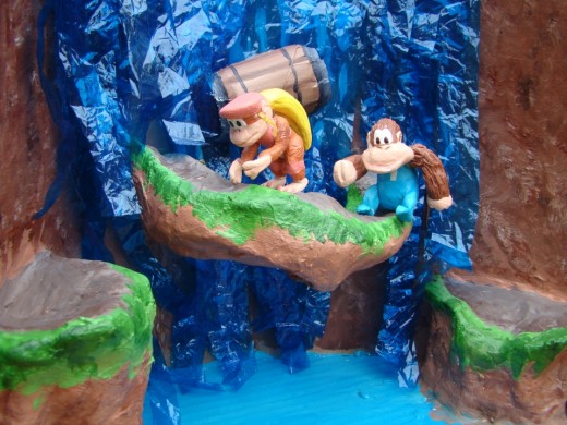 A fictionalized scene from Donkey Kong Country 3 | Diorama by Adam Aubin