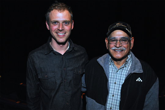 Filmmaker David Washburn along with Khalid Saeem, who donated land forthe Mosque to be built on | Photo by Robert Weaver