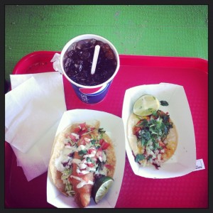 Mmmmmm! Fish tacos from Antonio's