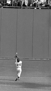 Willie Mays and "the catch," during the 1954 World Series.