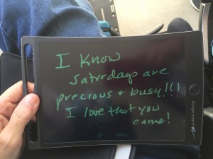 A note from Deb to the people who came to support her.