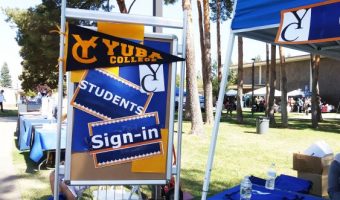 sign-in booth for students